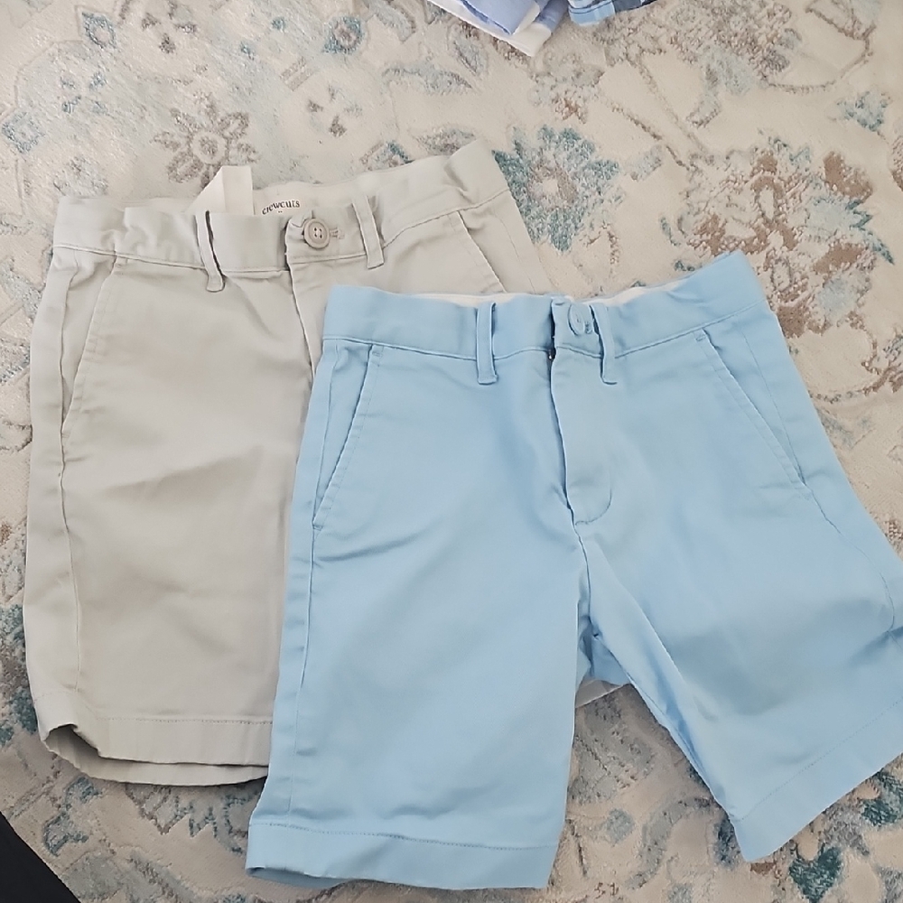 J. Crew Kids Shorts Set - Light Blue and Beige